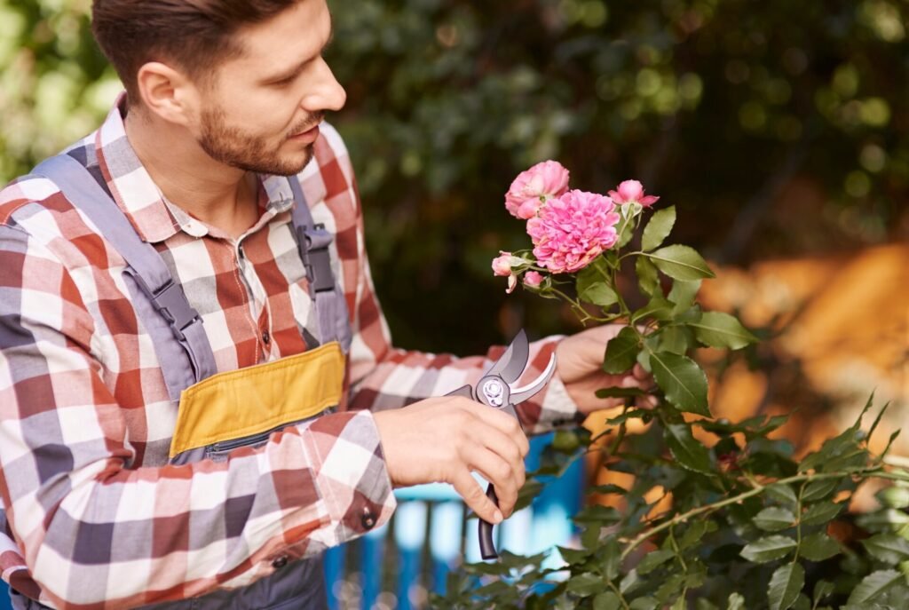 bloemen laten snoeien door hovenier